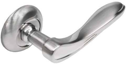 Дверная ручка CdeB "Лиана" 015-70 SN/NP матовый никель / полированный хром