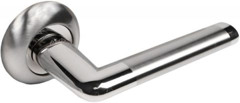 Дверная ручка CdeB "Ингрид" 040-70 SN/NP матовый никель / полированный хром