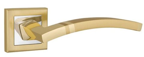 Дверная ручка PUNTO "NAVY QL" SG/CP-4 матовое золото / хром