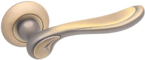 Дверная ручка на круглой розетке LD 113 MCF матовое кофе