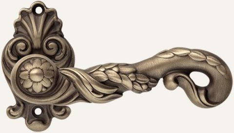 Дверная ручка LINEA CALI "POESIA" 1395 RO 15 PM платина матовая