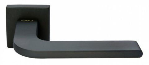 Дверная ручка на квадратном основании MORELLI Luxury SPUTNIK BLACK матовая черная бронза