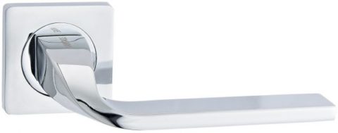 Дверная ручка Vantage V12 на квадратной розетке CP хром