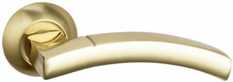 Дверная ручка BUSSARE SOLIDO A-37-10 GOLD/S.GOLD Золото/золото матовое