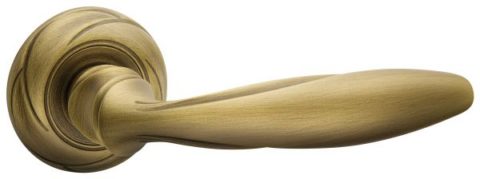 Дверная ручка FIMET на круглой розетке 177.2/258 ANNA ESSENCE сатин.бронза F43