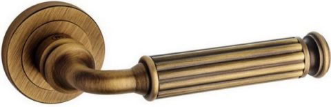 Дверная ручка Pasini 3231 METEOR на круглой розетке OGV YESTER античная бронза