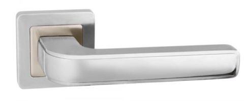 Дверная ручка PUNTO "NOVA QR" SN/CP-3 матовый никель / хром