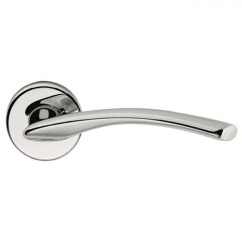 Ручка дверная на круглой розетке MANDELLI 351 ZOOM 26 хром
