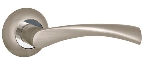 Дверная ручка PUNTO "CRONA TL" SN/CP-3 матовый никель / хром