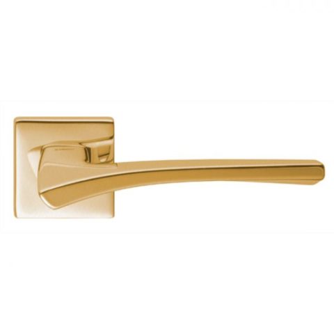 Ручка дверная на квадратной розетке MANDELLI 1631 ASTRID 04 матовое золото