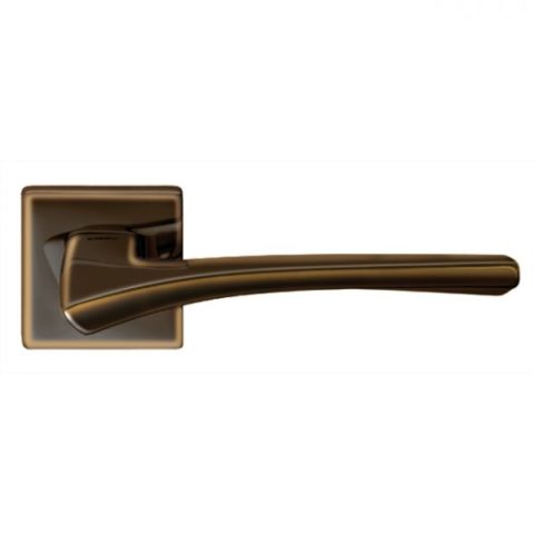 Ручка дверная на квадратной розетке MANDELLI 1631 ASTRID IB империал бронз
