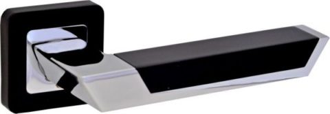 Дверная ручка LAREDO LD 499 на квадратной розетке BL/CP черный / хром