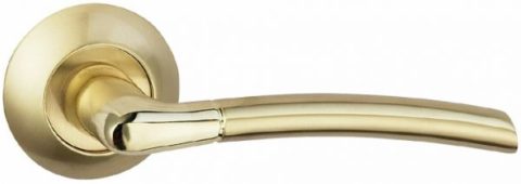 Дверная ручка BUSSARE FINO A-13-10 GOLD/S.GOLD Золото/золото матовое