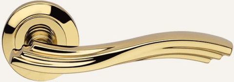 Дверная ручка LINEA CALI "MARINA" 755 RO 102 OL глянцевая латунь