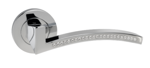 Дверная ручка на круглом основании ORO&ORO 900-15 хром блестящий