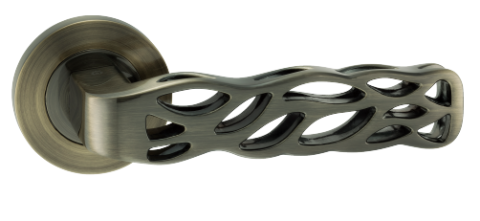 Дверная ручка на круглом основании ORO&ORO 902-15 AB бронза античная