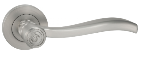 Дверная ручка на круглом основании ORO&ORO 905-15 SN никель матовый