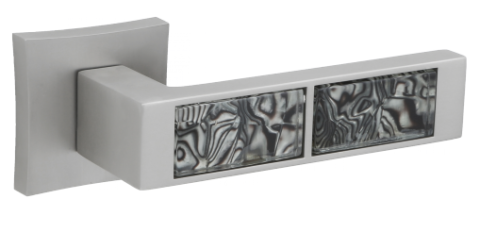 Дверная ручка ORO&ORO 921-13 на квадратном основании MSN никель супер матовый