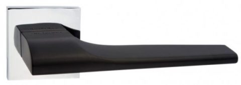 Дверная ручка ORO&ORO 925-13 на квадратном основании B/CP черный / хром