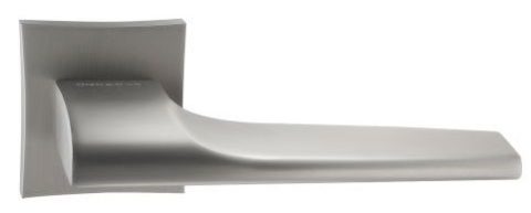 Дверная ручка ORO&ORO 925-13 на квадратном основании White/MSN белый/ никель супер матовый