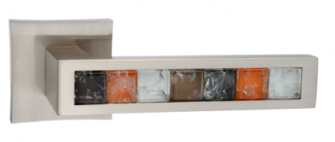 Дверная ручка на квадратном основании ORO&ORO 931-13 SN никель матовый