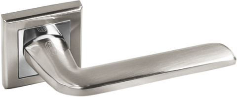 Дверная ручка на квадратной розетке PALIDORE A-252 HH белый никель