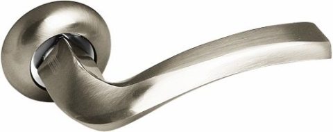 Дверная ручка на круглой розетке PALIDORE А-50 HH белый никель