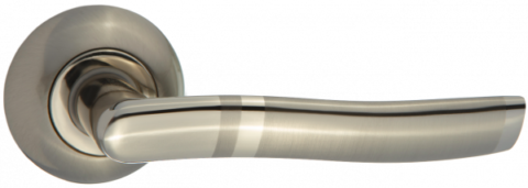 Дверная ручка PUERTO AL 507-08 SN/NP никель матовый / никель блестящий