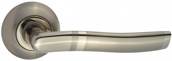 Дверная ручка PUERTO AL 507-08 SN/NP никель матовый / никель блестящий