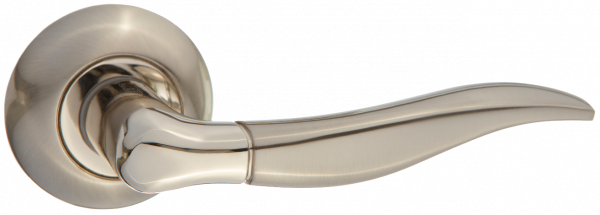 Дверная ручка PUERTO AL 508-08 SN/NP никель матовый / никель блестящий