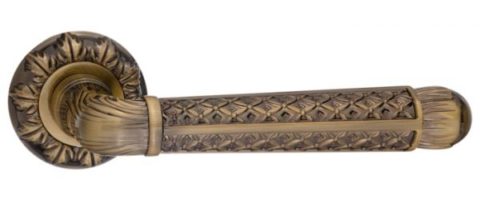 Дверная ручка RENZ "Альбино" DH 63-10 PCF блестящее кофе