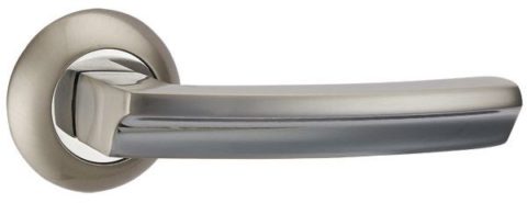 Дверная ручка PUNTO "ALFA TL" SN/CP-3 матовый никель/хром