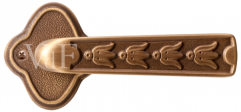 Ручка дверная на декоративном основании Val de fiori "Аморе" DH 707-73 YB латунь состаренная