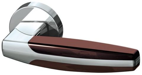 Дверная ручка ARMADILLO "URBAN ARC URB2" CP/CP/Brown-16 хром / хром / коричневый