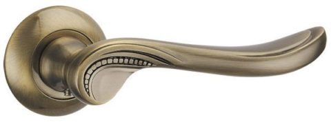 Дверная ручка PUNTO "ARFA TL" ABG-6 зеленая бронза