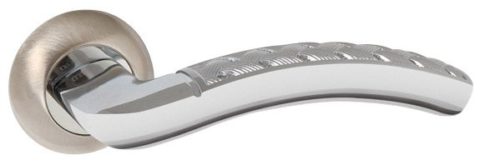 Дверная ручка PUNTO "ATLAS TL" SN/CP-3 матовый никель / хром
