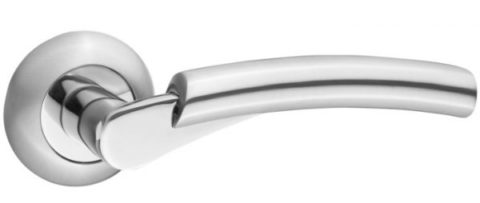 Дверная ручка RENZ "Бари" DH 45-08 SN/NP матовый никель/хром