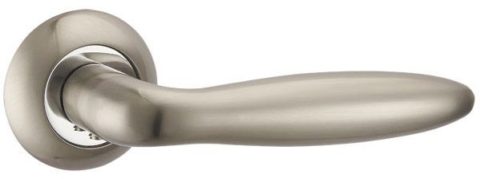 Дверная ручка PUNTO "BASIS TL" SN/CP-3 матовый никель / хром