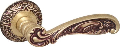 Дверная ручка FUARO "BRILLIANT" SM RB-10 французское золото