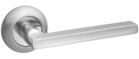 Дверная ручка RENZ "Бруно" DH 18-08 SN матовый никель