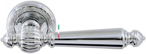 Дверная ручка Extreza "DANIEL" (Даниел) 308 на розетке R06 полированный хром F04