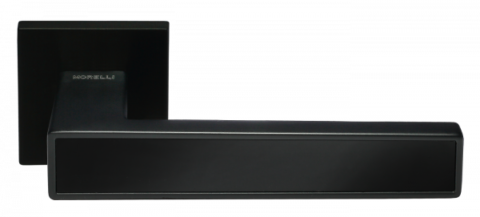 Ручка дверная на квадратном основании MORELLI DIY MH-48-S6 BL черный