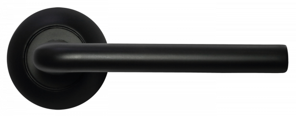Ручка дверная на круглом основании MORELLI КОЛОННА MH-03 BL черный