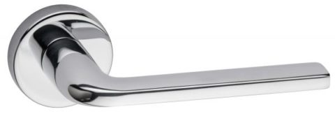 Fimet EASY 1301/232 дверная ручка на розетке, цвет полированный хром F04