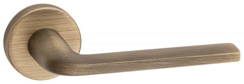 Fimet EASY 1301/232 дверная ручка на розетке, цвет матовая бронза F43