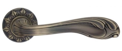 Дверная ручка RENZ "Фабриано" DH 64-10 MAB матовая античная бронза