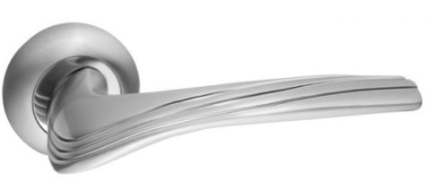 Дверная ручка RENZ "Фабрицио" DH 82-08 SN матовый никель