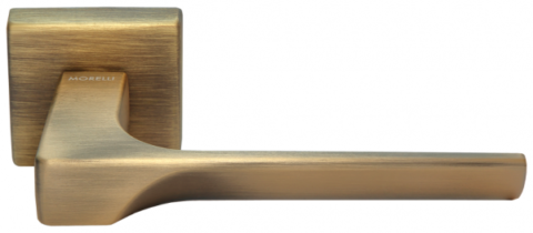 Дверная ручка на квадратном основании MORELLI Luxury FIORD CAFFE кофе