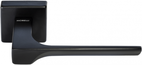 Дверная ручка на квадратном основании MORELLI Luxury FIORD NERO черный