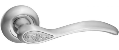 Дверная ручка RENZ "Флория" DH 17-08 SN матовый никель